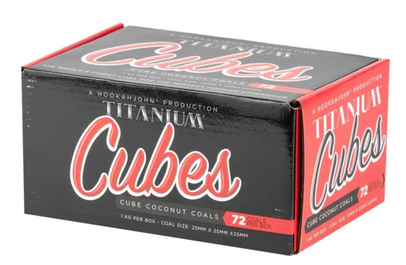 Titanium Coconut Charcoal Cubes 72pc