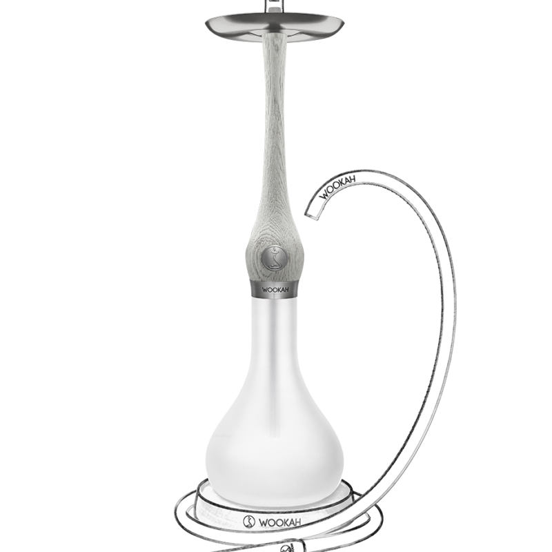 WOOKAH MISTY SMOOTH WHITE NOX SET ( NO HOSE / BOWL )