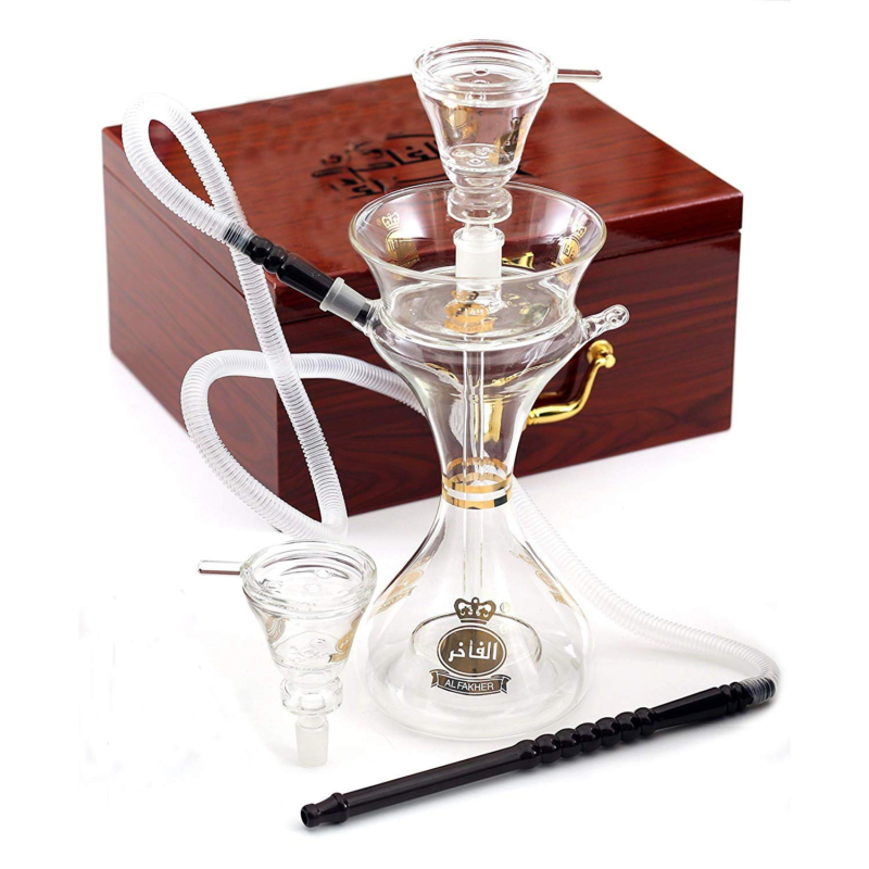 AL-FAKHER Glass Hookah W/Case